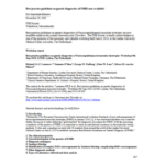 Best Practice Guidelines on Genetic Diagnostics of FSHD