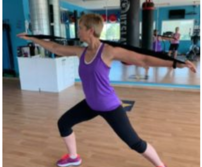 FSHD warrior pose