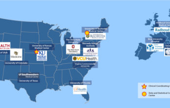 FSHD Clinical Trial Research Network map