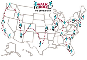Walk & Roll to Cure FSHD Map
