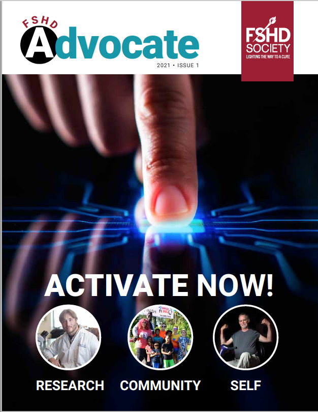 Cover of FSHD Advocate 2021 Issue 1