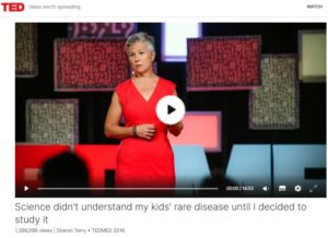 Sharon Terry, mom and advocate, TED Talk